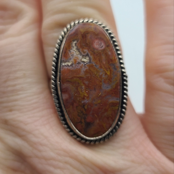 Lovely red crazy lace ring - Picture 5 of 5